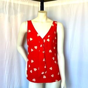 Tory Burch Silk “Hearts” top